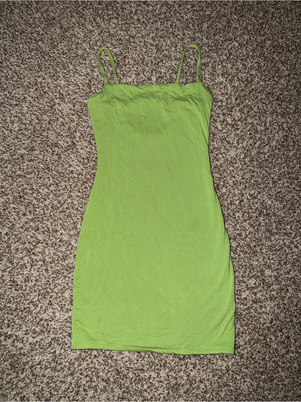 Naked Wardrobe Lime Green Mini Dress